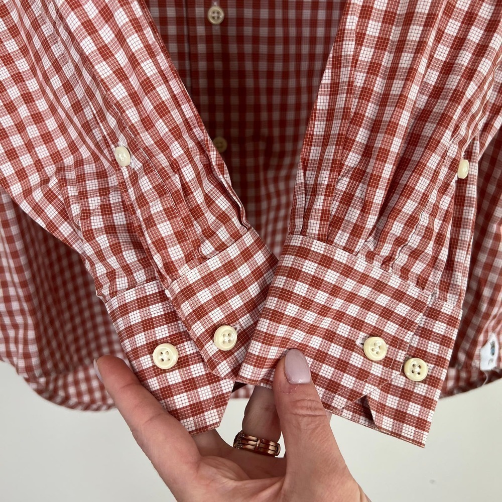 Peter Millar Checkered Gingham Button Front Butto… - image 6